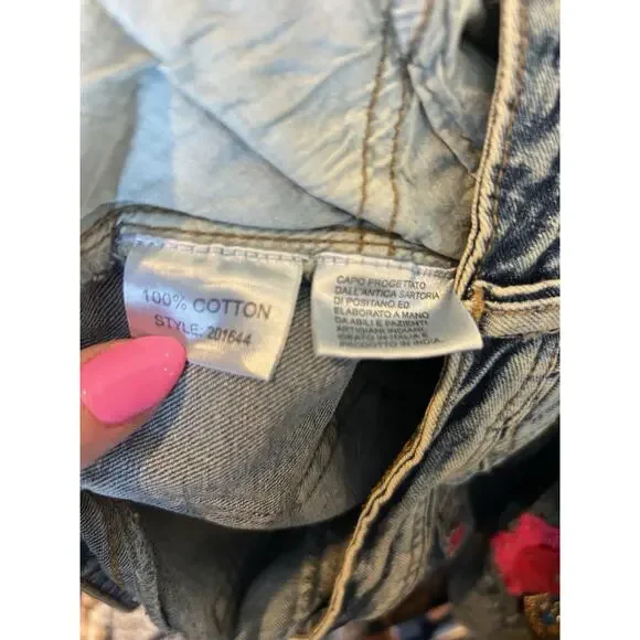 Antica Sartoria by Giacomo Jeans Cinque Beaded Embroidered Embellished Funky L - Picture 7 of 12